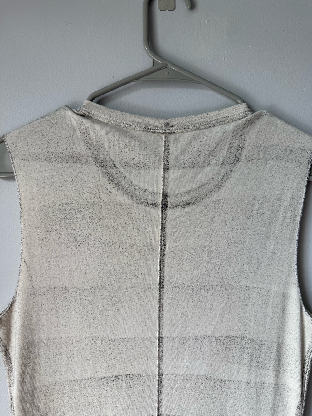 Raquel Allegra Sleeveless Long Jersey Maxi Dress Cream Beige Cotton Size 1 S - Picture 11 of 13